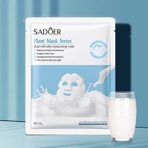 SADOER - Mascarilla Facial Orgánica para el Cuidado de la Piel, Hidratante, Antienvejecimiento, con Vitaminas, Leche y Ácido Hialurónico - Product Image 2