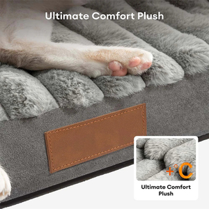 Luxury Eco-friendly Detachable Washable Dog Sofa <strong>Bed</strong> Large <strong>Rabbit</strong> Fur Orthopedic Dog <strong>Bed</strong> <strong>for</strong> Living Room and Bedroom - Product Image 4