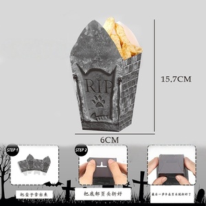 Cajas de Palomitas de Maíz de Cartón Ecológicas Reutilizables con Impresión Personalizada al por Mayor, Laminación Mate Offset, para Envasado de Alimentos, MOQ Bajo - Product Image 2