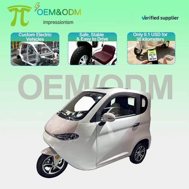 Cargill Electric Tricycle National Standard Three-Wheel Motorcycle Women's Handlebar Small Household Fully Enclosed Electric