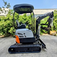 Mini-excavatrice 1,6 tonne, petite pelle hydraulique diesel pour ferme, 1 tonne, 2 tonnes, livraison gratuite, prix compétitif, à vendre