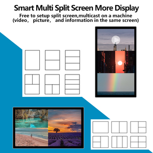 LCD quảng cáo Màn hình hiển thị 2k 4K 65-110 inch Kích thước lớn treo kỹ thuật số hiển thị kỹ thuật số cho cửa hàng cảm ứng kiosk - Product Image 3