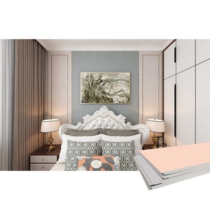 Vendita calda interna parete bordo camera da letto rosa plastica WPC PVC pannelli di parete - Product Image 4