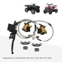 Ensemble de frein à disque double GOOFIT, système d'étrier de frein à disque avant pour ATV, buggy, quad, moto 70cc, 90cc, 110cc, 125cc, accessoires