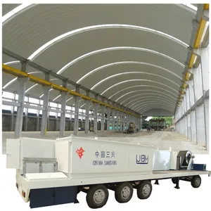 120 k q span yapı makinesi SABM 600-305 K Q açıklıklı eğri çatı galvanizli demir park zemin/alan/lot çatı yapı makinesi