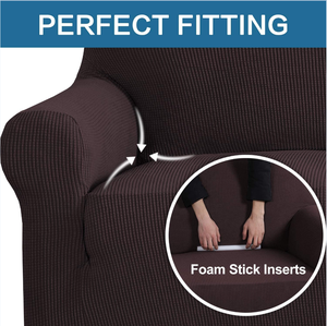 IDOTEX, gran oferta, 4 piezas, funda elástica Jacquard elástica para sofá, 3 <span class=keywords><strong>asientos</strong></span>, 3 plazas, funda para sofá, funda para sofá - Product Image 4