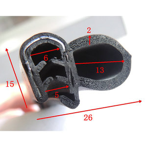 Tira de Sellado en Ángulo EPDM Negra de 15x26mm para Aislamiento de Puertas y Ventanas - Product Image 1