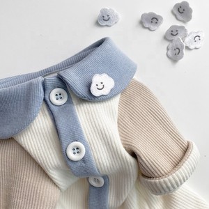 เสื้อผ้าสัตว์เลี้ยงลายทางสไตล์น่ารักเสื้อผ้าสัตว์เลี้ยงสำหรับสุนัขเสื้อท่อนล่างลายทางสำหรับสุนัขฤดูใบไม้ผลิฤดูร้อน - Product Image 3