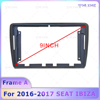 Prix d'usine pour le kit de montage de support d'installation de cadre DVD de voiture SEAT IBIZA 9 pouces 2016-2017, accessoire de navigation