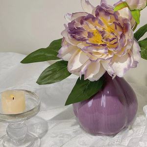 Purple Peony Artificial Flower Silk Flower Home Decoration Living Room Table Ornament Eco Friendly Wedding Prop - Product Image 3