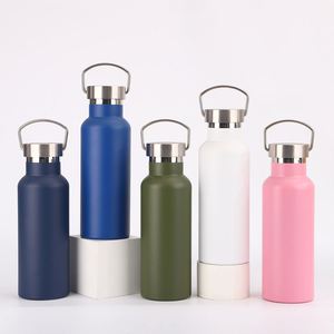 Bouteille d'eau sport à large ouverture de style américain en acier inoxydable 304, double paroi isolée sous vide, isolation thermique de 6 à 12 heures - Product Image 2