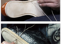 Machine à chaussures professionnelle en cuir, cordonnier, couture, fil à coudre, crochet, poinçon, aiguilles, cône d'outil, doit être rectifié et poli, 4 pièces