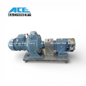 Bomba de Lóbulos Rotatorios Sanitaria de Acero Inoxidable al Mejor Precio para Chocolate y Miel con Camisa de Agua Caliente - Product Image 1