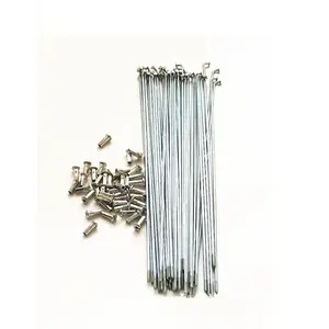 <span class=keywords><strong>13g</strong></span> <span class=keywords><strong>Speichen</strong></span> für Elektrofahrräder und Motorräder, 5,5mm-300mm Länge, Silberne Nippel Gratis - Product Image 1
