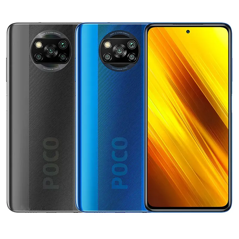 Yeni Model orijinal Poco X3 XIAOMI akıllı telefon 6GB 64GB 2400x1080 5160mAh hızlı şarj Poco x3 nfc cep telefonu