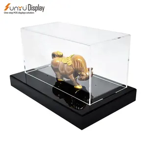 Sunyu Display Wholesale Lower Price Acrylic Clear Box Case Acrylic Display Box With Base