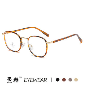 Eyewear <b>Round</b> <b>Frame</b> TR Metals Blue Light Protection Unisex Medium Size - Product Image 4