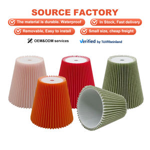 Lampe de table moderne blanche verte rouge avec abat-jour en tissu de style lanterne fait à la main nouveau design abat-jour de bureau de chevet - Product Image 2