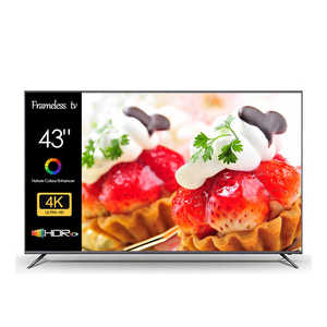43นิ้ว LED Smart TV 4K HDTV พร้อมจอแสดงผลแบบเต็มหน้าจอ Android OS ลำโพงในตัว - Product Image 1