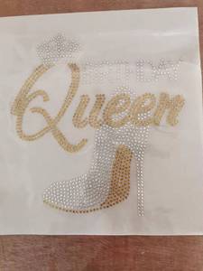Magliette personalizzate in cotone Spandex regine di compleanno da donna con strass - Product Image 6