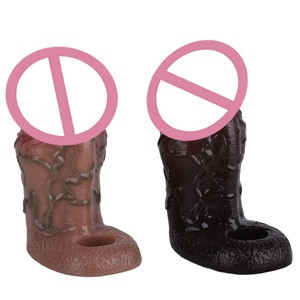 SXXY Reusable Liquid Silicone Realistic Cock Sleeve With Open-ended Design Glans Soft Sex <b>Toys</b> <b>for</b> <b>Men</b> Delay Ejaculation - Product Image 4