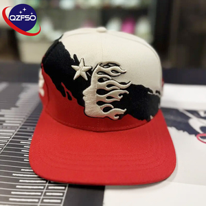 QZFSO Custom Logo Gorras Personalizadas Wholesale 5-Panel Baseball Cap Polyester Cotton Camo 3d Embroidered Snapback <b>Hat</b> - Product Image 1