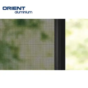 屋根裏部屋の透明な艶をかけているアーチ特別なデザインのインチのデータスリップ蚊帳が付いているアルミニウム引き戸ガラスの窓