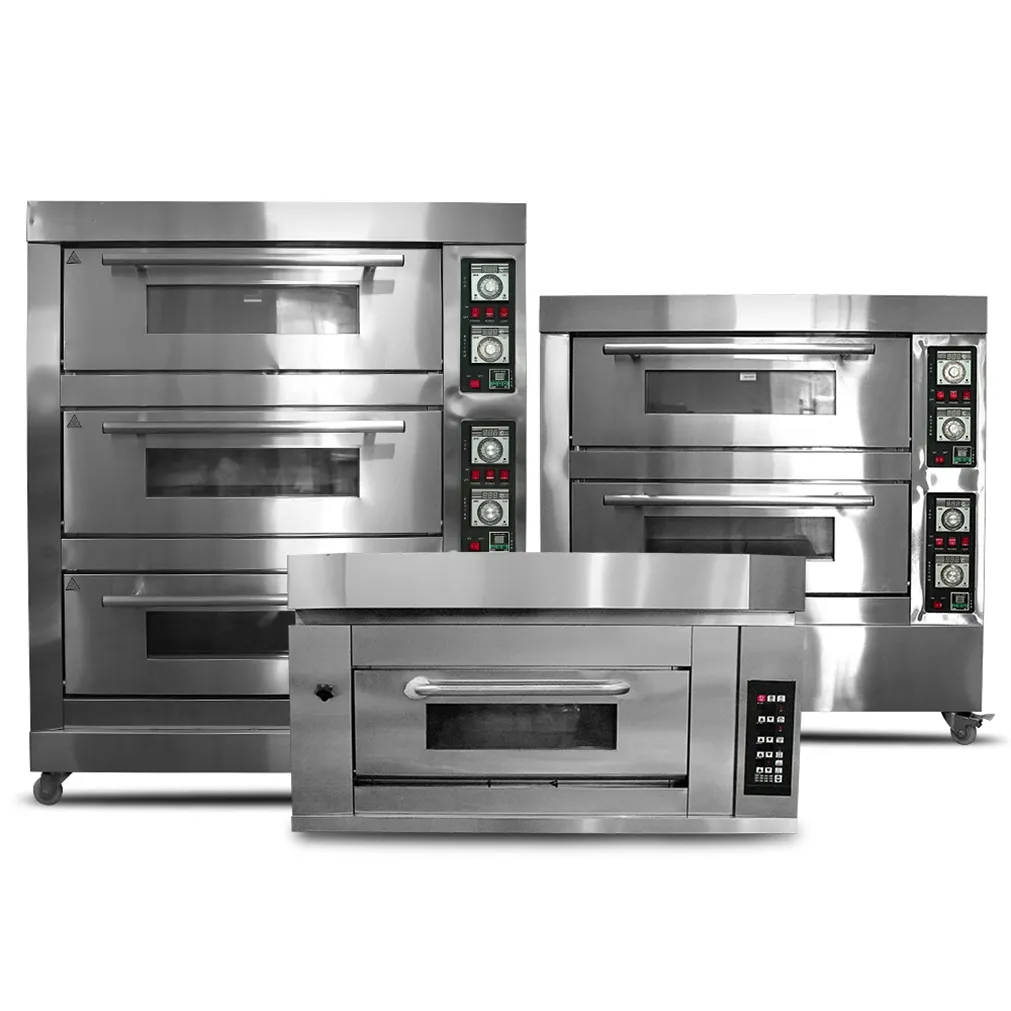 ITOP 3 Decks 6 Trays Commercial Kitchen Electric Ovens Bakery Machine Equipment Baking Oven Bread Cake Deck Oven