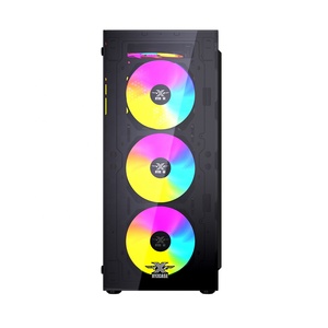Ventilateurs en verre trempé 2022 Offre Spéciale ATX PC tours boîtier d'ordinateur de jeu avec noir - Product Image 3