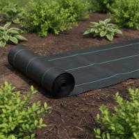 Toile de paillage durable en tissu tissé pour les jardins, les parterres de fleurs et les plantations commerciales
