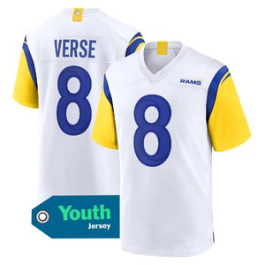 เสื้อเด็กทีมลอสแอนเจลิส 12 ปูก้า นาควา 17 ดาวันเต อดัมส์ 9 สแตฟฟอร์ด 8 #   เสื้อฟุตบอลอเมริกันแบบเย็บติดลายพิเศษ รุ่นลิมิเต็ดจากอเมริกา - Product Image 6