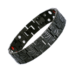 Ajustable de acero inoxidable o titanio energía de iones negativos poder magnético pulsera de energía - Product Image 4