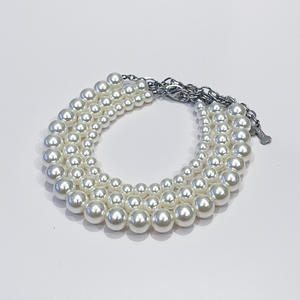 <span class=keywords><strong>Collar</strong></span> de perlas sólidas para perros, joyería de 3 tamaños, <span class=keywords><strong>Collar</strong></span> ajustable de 2 colores para mascotas, accesorios de lujo para perros y gatos, venta al por mayor - Product Image 3