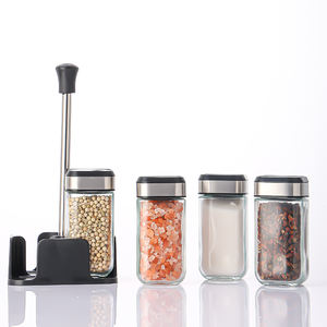 Juego de Salero y pimentero de 4oz y 120ml al por mayor, juego ajustable para verter agujeros, hierbas, sal, azúcar, condimentos, herramientas para especias - Product Image 5