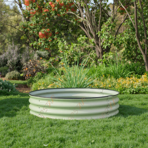 Bordure de jardin surélevée en acier galvanisé Topstar, directement de l'usine |   Grand bac de plantation extérieur pour pépinière - Product Image 6