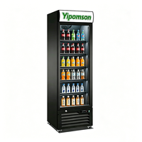 Vitrine Réfrigérée en Verre pour Boissons Froides, Bières et Sodas, avec Écran Intelligent, Anti-Givre et Étagères Réglables