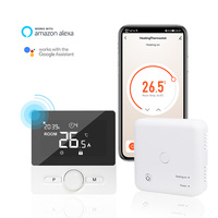 Termostato Opentherm con control remoto WIFI de diseño moderno, material ABS y PC para piezas de calefacción de suelo de apartamento