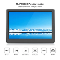 Moniteur ELECROW SQ101 10,1 pouces 2K IPS 2560x1600 avec haut-parleur intégré pour Raspberry Pi PS4 XBOX Windows