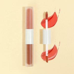 Venta al por mayor sin parabenos rubor vegano Etiqueta Privada maquillaje contorno colorete lápiz labial 2 en 1 rubor líquido mate y brillante - Product Image 5