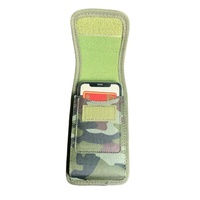 Étui de téléphone camouflage pour iPhone 16 Pro Max, pochette de ceinture en nylon Oxford, sac banane avec fente pour cartes et rabat de protection