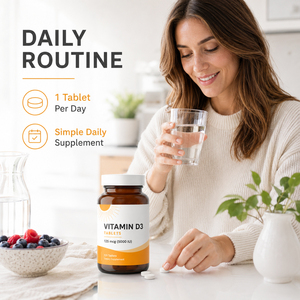 Complément Alimentaire Premium 10000 UI Calcium Vitamine D3 K2 Comprimé Améliore la Densité Osseuse Soutien Immunitaire Énergie Vitamines Minéraux 60 - Product Image 5