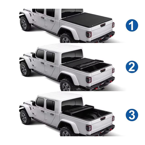 Couverture de benne de camion pliable en vinyle souple OEM Vietnam pour Toyota NP300 Ford F150 - Étanche et verrouillable - Product Image 3