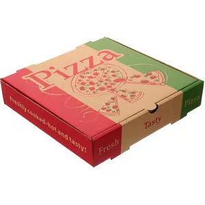 Kotak kemasan makanan kustom pabrik kotak karton Pizza 12 inci