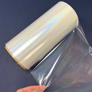 Rollo de Laminado Suave Holográfico BOPP Little Dot de Fábrica de Shenzhen para Película de Laminación Húmeda Cosmética Sin Pegamento - Product Image 4