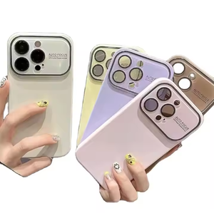 Coque en silicone liquide de haute qualité pour <span class=keywords><strong>iPhone</strong></span> 13 14 15 16 Pro Max grande fenêtre avec <span class=keywords><strong>protection</strong></span> de la caméra - Product Image 1