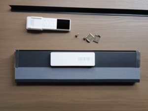 للبيع بالجملة ظلال كهربائية لاسلكية مطوي قماش تعتيم خلوي ذكي بمحركات من أجل النافذة - Product Image 5