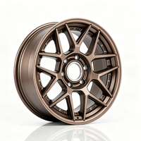 Nuevas Llantas de Aluminio Forjado de 18 Pulgadas, 8.5J, 6*139.7, ET 0mm, Diseño Cóncavo Multirradio, Acabado Bronce Mate, para SUVs