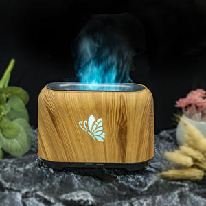 Difusor de Aromas JCSY-1808, 5V USB, Diseño de Madera, Luz LED de Mariposa, Humidificador Comercial para el Hogar, Rociador de Aceites Esenciales - Product Image 1