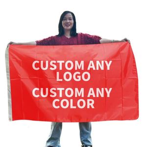 Bandera Personalizada de Alta Calidad para Publicidad Comercial, Impresión Digital en Tela de Poliéster, Doble Cara, 3x5 Pies - Product Image 1