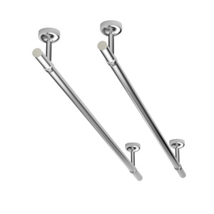 Séchoir à linge en acier inoxydable, diamètre 71 mm, fixation murale, résistant à la rouille, design minimaliste, pour balcon et usage intérieur - Product Image 2